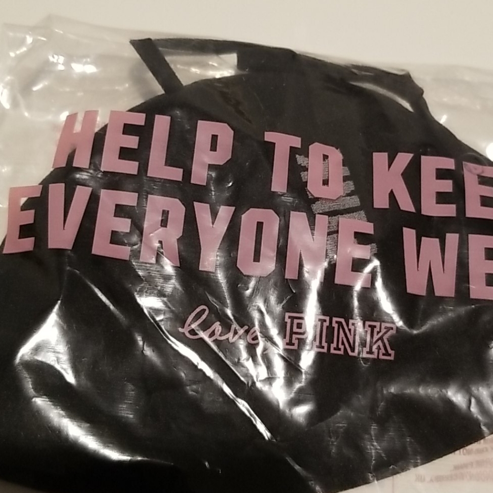 PINK Victoria’s secret face mask new Black - Picture 4 of 7